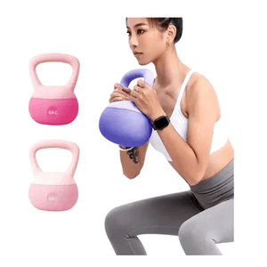 Genérico - Pesa Rusa Fitness 5Kg De Plástico Con Recubrimiento Morado
