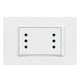 thumbnail image 2 of Tomacorriente Doble 2P+T 10A Blanco Lúzica PU1213 Bticino blanco 12x8x4, 2 of 6