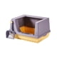 thumbnail image 3 of Caja De Arena Para Gatos, Bandeja De Arena, Lados Altos, Semicerrada, Ahorro De Espacio, Antisalpicaduras, Color Morado S, 3 of 5