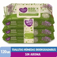 Toallitas Húmedas Biodegradables, Baby Wipes 3 Un Parent'S Choice