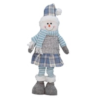 Magideal - Figura De Muñeca De Navidad, Juguete Novedoso De Muñeca De Pie, Estatua De Navidad De Decoración Nórdica, Adorno De Navidad, Para Regalo De Decoración Muñeco De Nieve 18X10X58Cm