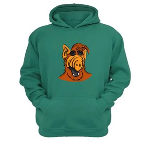 Genérico - Polerón Canguro Alf Serie De Los 80´S Verde Aguamarina Talla Xl Unisex