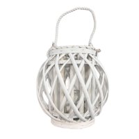 Oem - Porta Vela Candelabro Decorativo Rustico Esfera Madera B