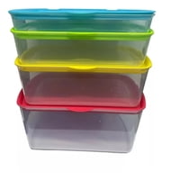 Genérico - Pack X 3 De Set 4 Piezas Contenedor Microondas Y Refrigerador