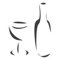 Rienda Libre Graphics - Decomural Wine Bottle Wine Glass Ws-15784