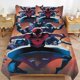 thumbnail image 2 of The Amazing Spider-Man 3 Piece Sets Full/Queen Size - Reversible Microfiber Quilts with 2 Shams Soft Lightweight Bedspread Coverlet Comforter for All Season Bed Sheets, 2 of 5