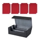 thumbnail image 3 of Caja De Baraja De Cartas Coleccionables, Juguete De Tarjeta De Recolección Fuerte, Estuche Para Tarjetas Deportivas De Cuero PU, Negro, Gris Con Rojo, 3 of 5