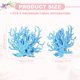 thumbnail image 2 of Decoración de Coral para Acuario Uxcell, Decoraciones para Peceras, Adornos de Coral para Peceras, 5.9x2.2x4.7 Pulgadas, (Azul, 1 Unidad), Destinado para Decoración de Paisajismo de Acuarios, 2 of 6