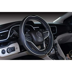 Veat00L - Fundas De Volante Universal De 14,5 - 15 Pulgadas, Fundas De Volante Tipo O, Seguras, Suaves, Transpirables, Duraderas, De Alto Valor Facial