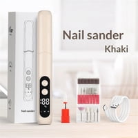 Xusx111 - Kit De Taladro De Uñas Eléctrico Profesional - Archivo De Uñas Eléctrico Con Pantalla Led, Máquina De Taladro De Uñas Portátil Para Uñas, Herramienta De Amortiguador De Recortador De Pies De