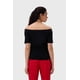 thumbnail image 3 of Polera Mujer Con Bardot Negro, 3 of 4