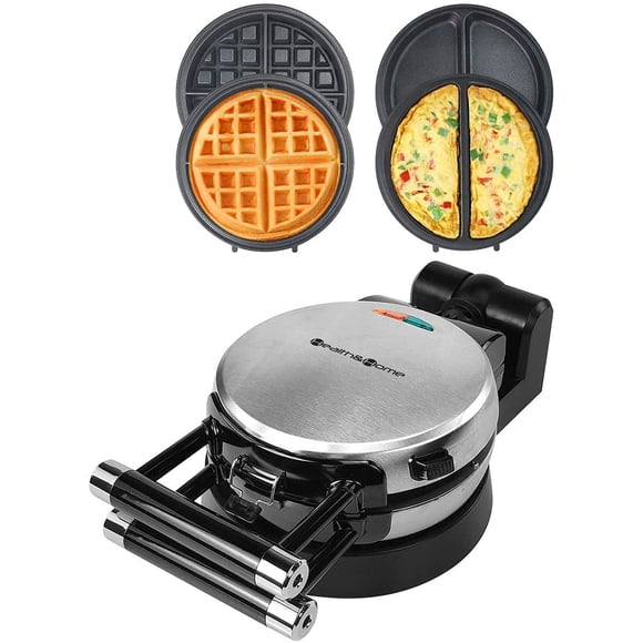 Máquina para hacer gofres Health and Home, giratoria 360 grados, multifunción