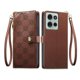 thumbnail image 1 of Funda Billetera con Cierre para [Motorola Moto G75] con Tarjetero, Soporte y Correa de ManoMarrón, 1 of 5