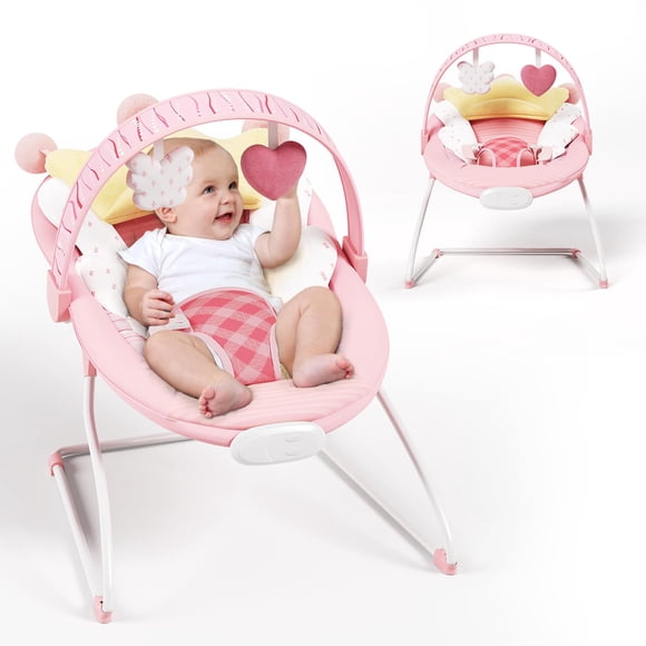 Saltador para Bebé Monniebaby Rosa con Vibraciones y Música 0-9 kg