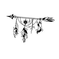 Magideal - Decoración De Pared Artística, Flechas, Plumas, Adorno Decorativo, Obra De Arte, Letrero De Pared, Decoración Del Hogar Para Galería, Oficina, Casa De