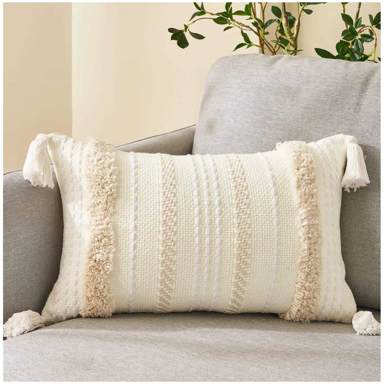 Wyj Hogar - Pack De Fundas De Cojin Decorativa Diseño Boho 30x50 Cm Mod05