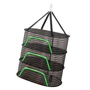 Magideal - Red De Secado Para El Hogar, Rejilla Para Secar Pescado, Malla Seca Para Colgar Plantas, Red Multiusos Con Gancho Para Verduras, Macetas, Flores Y Fru Tres Capas