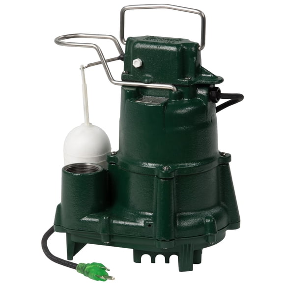 Bomba de sumidero Zoeller M98 Flow-Mate 1/2 HP 115 V de hierro fundido