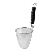 Magideal - Filador De Canasta De Pasta De Malla Fiesta De Malla De Cocina De Acero Inoxidable Con Olla De Cocción De Pasta Para Albóndigas Enjuagando Enjuague Cono Triangular