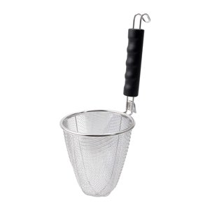 Magideal - Filador De Canasta De Pasta De Malla Fiesta De Malla De Cocina De Acero Inoxidable Con Olla De Cocción De Pasta Para Albóndigas Enjuagando Enjuague Cono Triangular