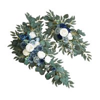 Magideal - Boda De Simulación, Arco , Arreglo Floral, Guirnaldas De Boda Para Fiesta De , , Recepción, Decoración D , Azul