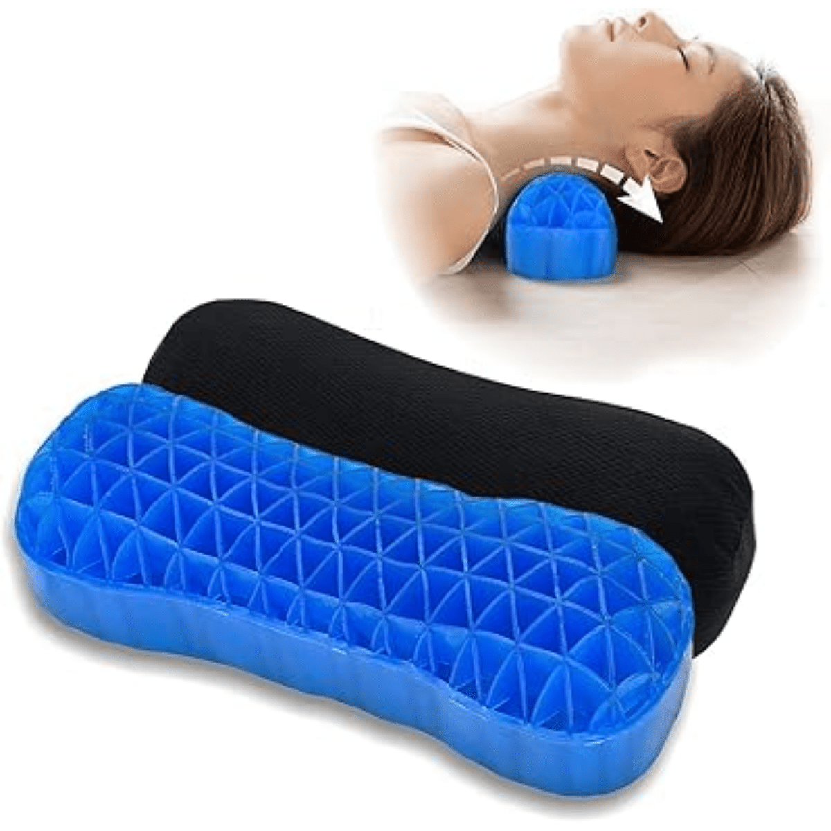 Genérica - Cojín De Gel Ergonómico Para Estiramiento Cuello Y Espalda