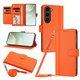 thumbnail image 1 of Funda Cartera para Samsung Galaxy S23 con Bolsillo para Billetes, Naranja, 1 of 6
