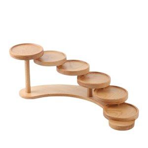 Ioensy - Organizador De Joyas, Accesorios De Exhibición Para Mujeres, Soporte De Madera Para Joyas Para Aretes, Derecho