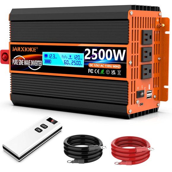 Inversor de Potencia JARXIOKE 2500W 12V a 110V/120V