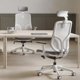 thumbnail image 2 of Silla Oficina Chic con cabecero Gris claro, 2 of 9