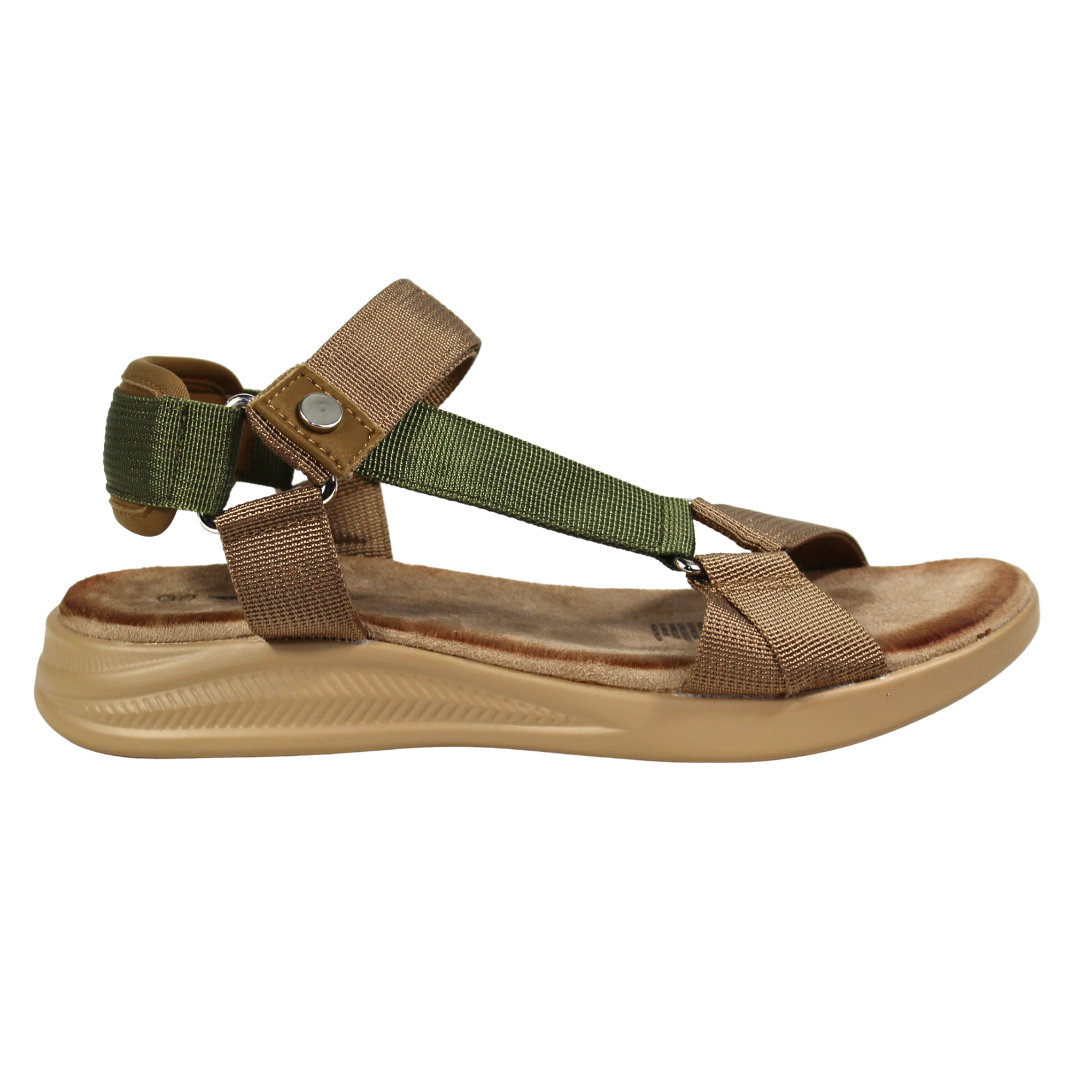 Megabazar Spa - Sandalias Bajas De Mujer Ajustables Tgh03 Verde