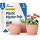 thumbnail image 1 of Macetas Lifemaster 15 cm Rosa, paquete de 3, con drenaje, 1 of 9