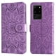 thumbnail image 2 of Funda tipo cartera FOXDOCK para Samsung Galaxy S20 Ultra , diseño girasol en relieve, cuero PU, cierre magnético, soporte y tarjetero, 2 of 5