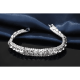 thumbnail image 3 of Pulsera plata 925 para dama mujer elegante circón cristal #2, 3 of 3