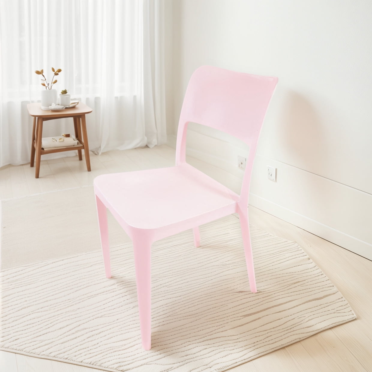 Silla Plástica Minimal Rosa Dvp
