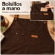 thumbnail image 2 of Delantal de Cocina Color Café con Bolsillo Frontal, 2 of 7