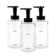 thumbnail image 1 of Pack triple dispensadores jabón espuma vidrio transparente Casa Nativa, 1 of 4