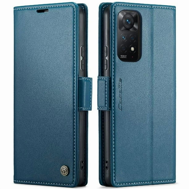 CaseMe tipo cartera Xiaomi Redmi Note 11 Pro 4G/5G con cierre magnético, RFID, tarjetero, soporte, carga inalámbrica