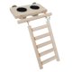 thumbnail image 5 of Bird Parrots Playground Escalera De Madera Con Percha Con Comederos Para Juguetes De Gimnasio, 5 of 5