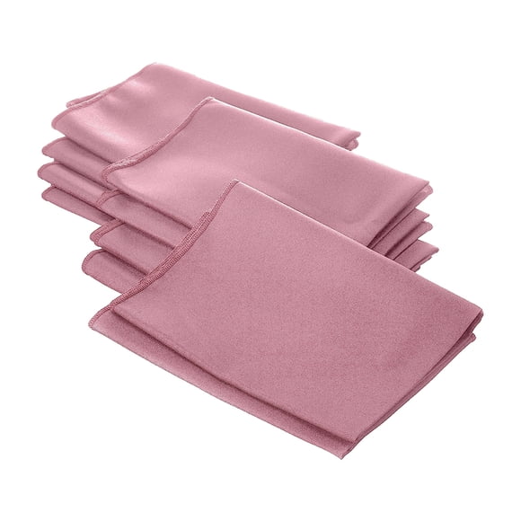 Servilletas de tela LA Linen Polipopelina, paquete de 10 unidades, color rosa empolvado, 45 x 45 cm