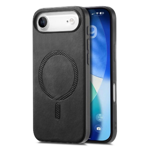 Magnetic Slim Case for iPhone Air with Camera Guard & Anti-Scratch Back Black