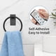thumbnail image 2 of STWWO Hand Towel Holder for Bathroom, Adhesive Round Towel Ring, 2 of 3