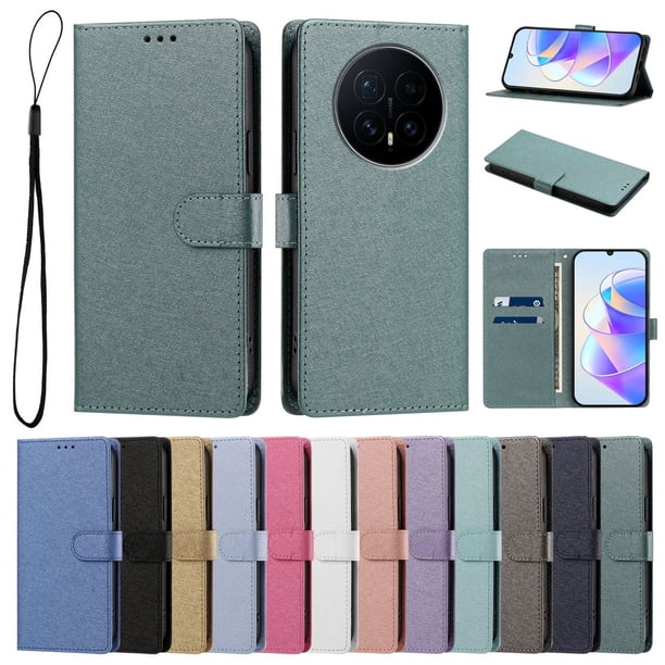Cartera Protectora para Honor Magic8 con Soporte, Verde Oscuro