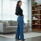 thumbnail image 3 of Pantalón Mezclilla Wide Leg Mujer Tiro Alto Detalle Brillos, 3 of 4