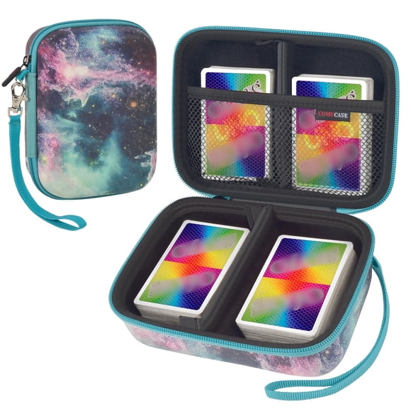 Funda con tarjetero Comecase para tarjetas PM TCG y más - Galaxy