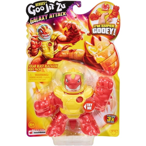 Heroes Of Goo Jit Zu - Figura De Acción Heroes De Goo Jit Zu Galaxy Attack Solar Blast Blazagon