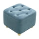 thumbnail image 4 of Reposapiés Asiento Acolchado Reposapiés Cuadrado Para Mesita De Noche Sala De Estar Vestidor Azul, 4 of 5