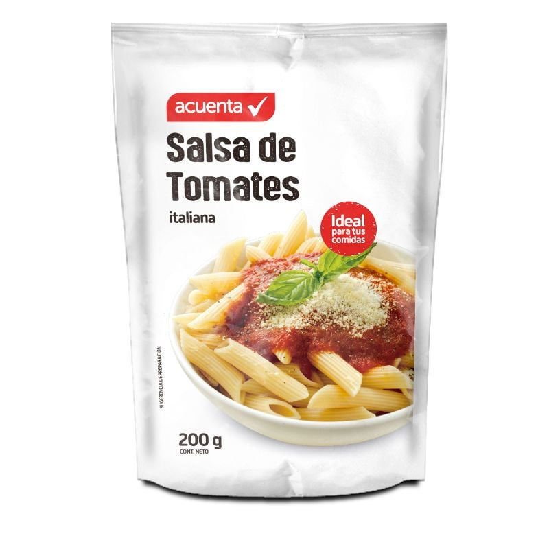 Salsa De Tomate Natural Doypack 200 g Acuenta