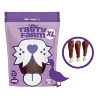 Snack Para Perro De Pato Con Huesos De Calcio 100Gr Tasty Farm