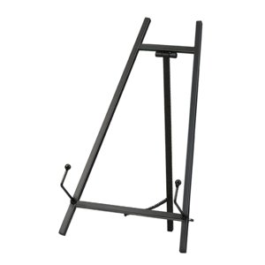 Magideal - Caballete Para Letreros De Boda, Construcción Robusta, Hecho De Metal, Decoración Del Hogar, Decoración Moderna Creativa, Práctico Soporte De Fotos Mu Negro